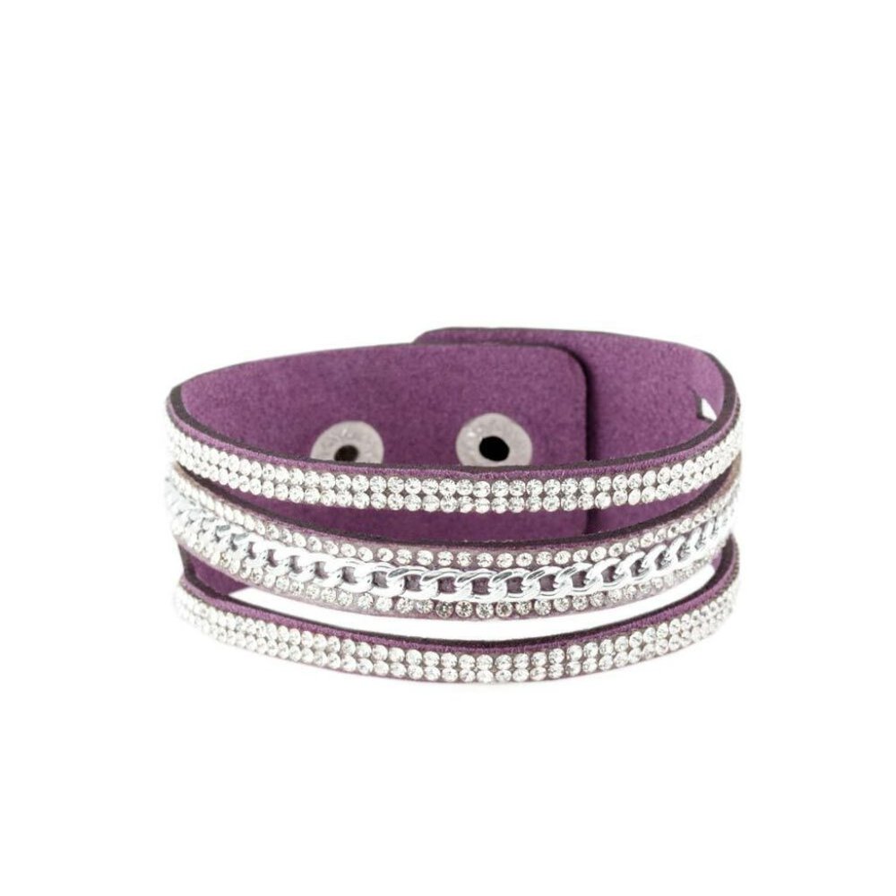 Paparazzi Rollin' In Rhinestones Purple Urban Bracelet